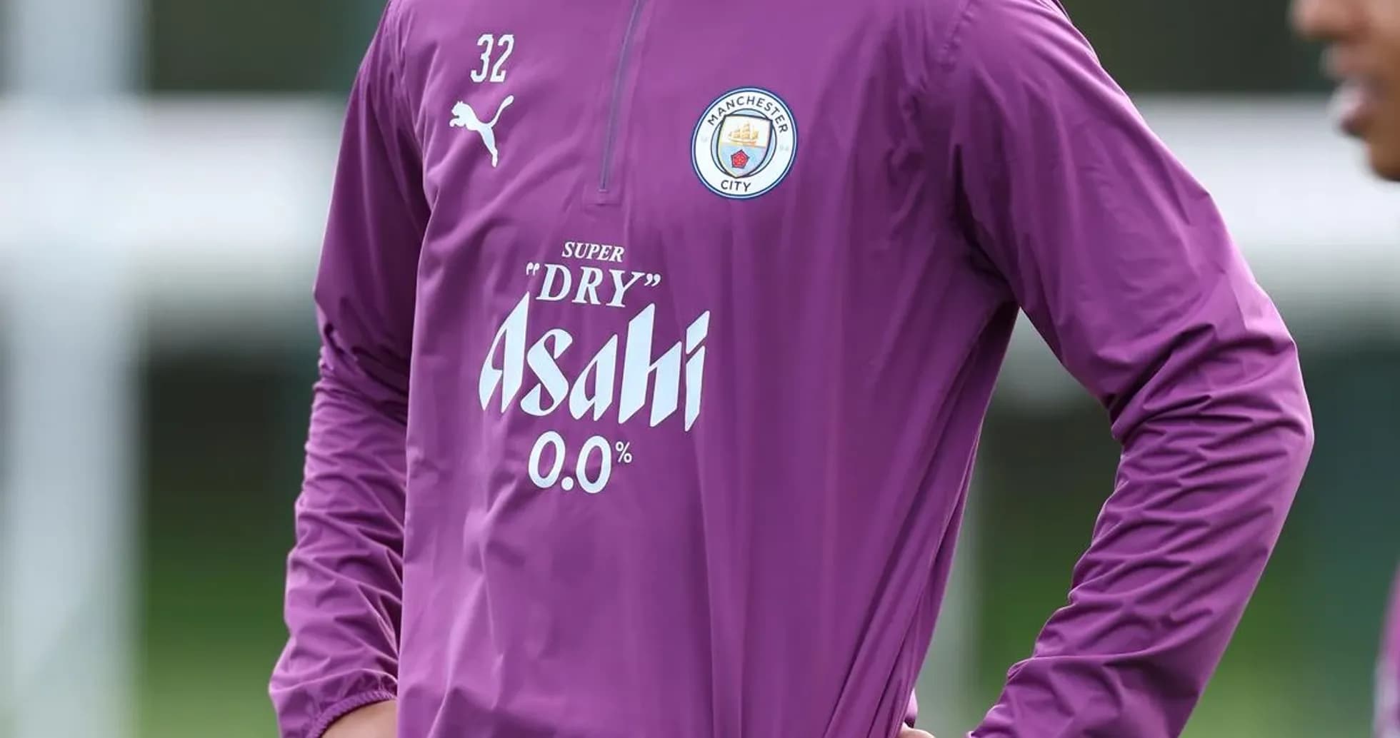 Joueur de Manchester City lors d'une séance d'entraînement