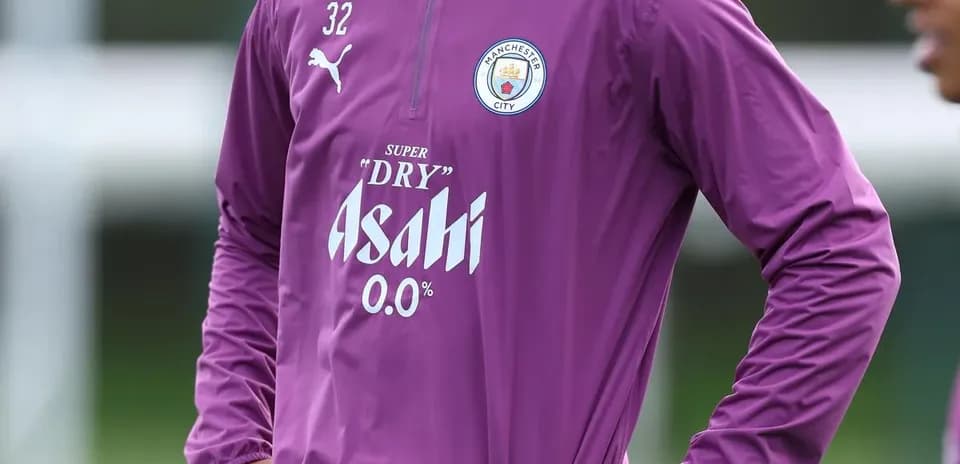 Joueur de Manchester City lors d'une séance d'entraînement