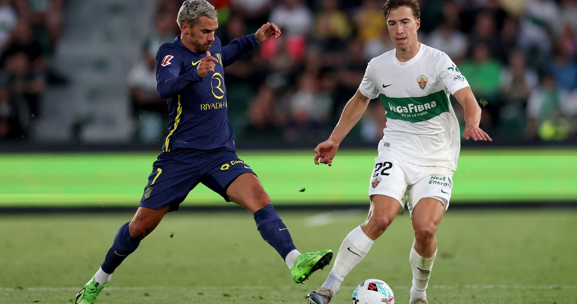 Deux joueurs en action lors du match