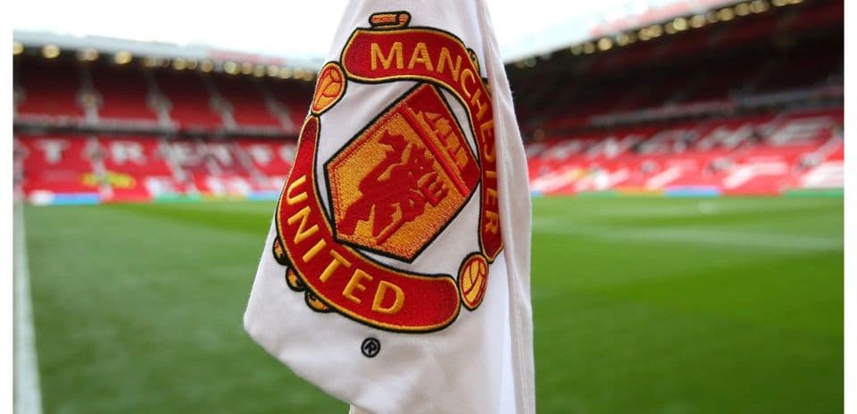 Drapeau de coin avec le logo de Manchester United