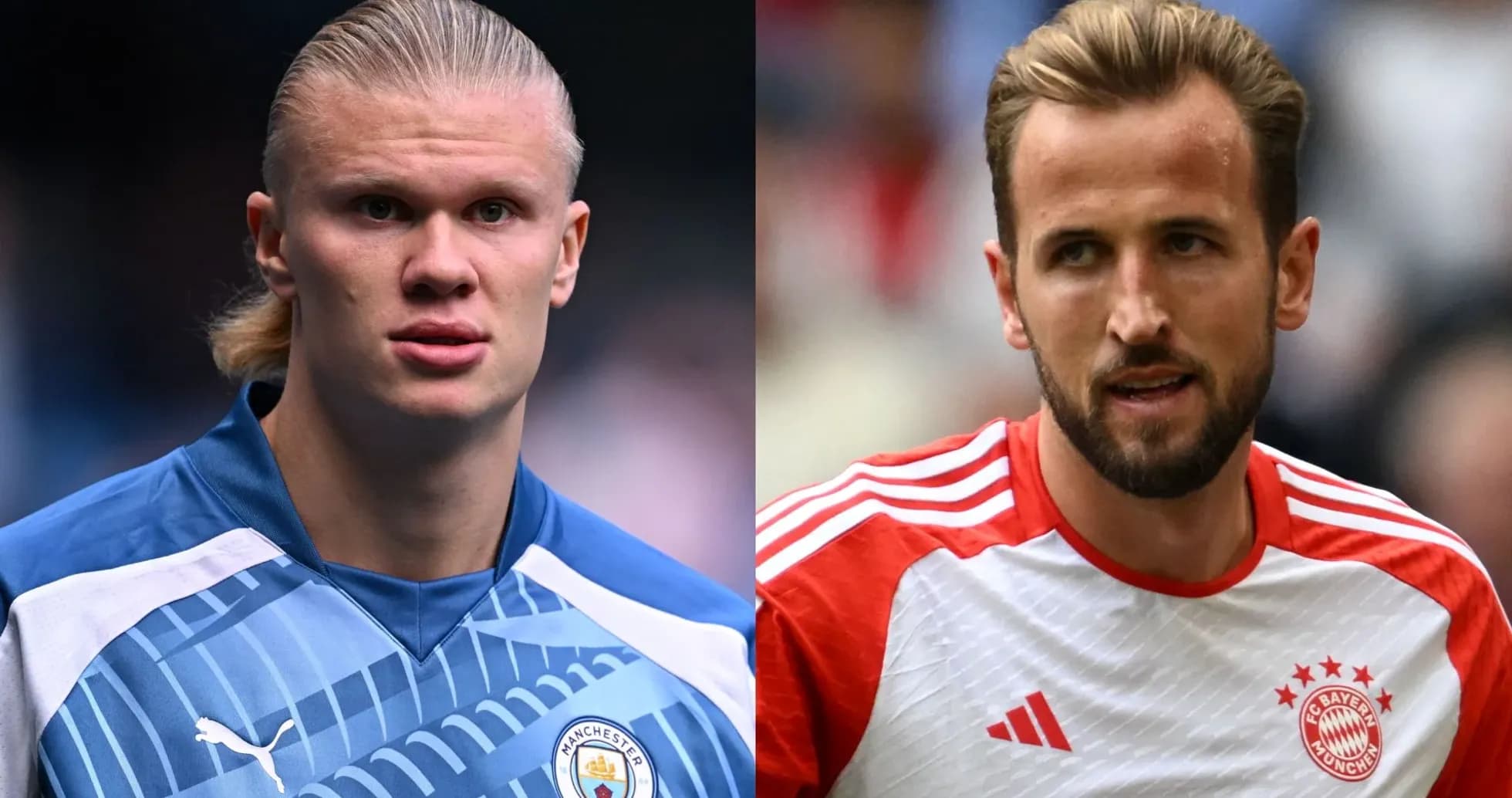 Erling Haaland et Harry Kane en tenue d'équipe