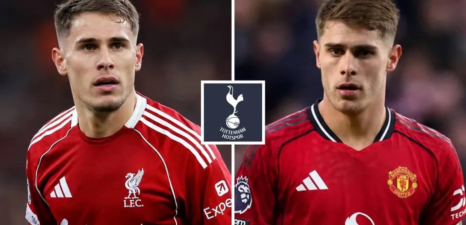 Joueurs de Liverpool et Manchester United en gros plan