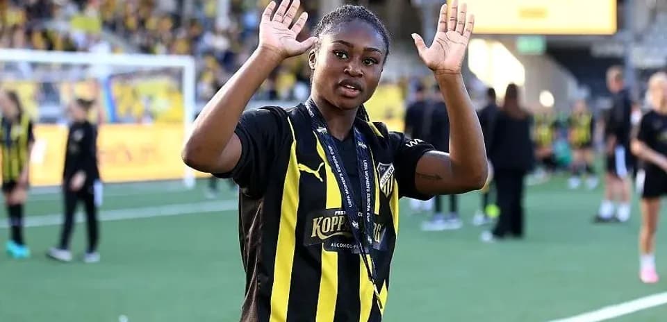 Joueuse saluant le public après un match