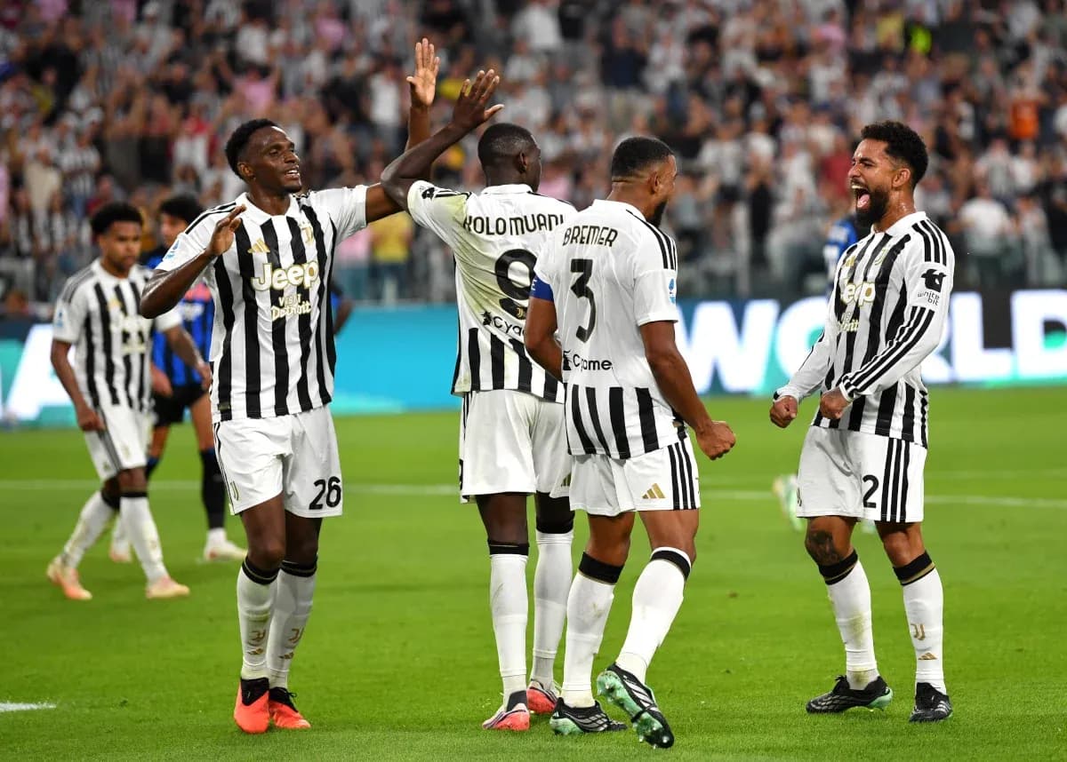 Joueurs de la Juventus célébrant un but