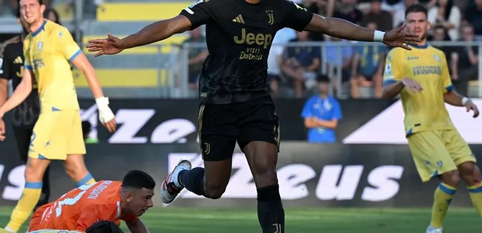 Joueur de la Juventus célébrant un but