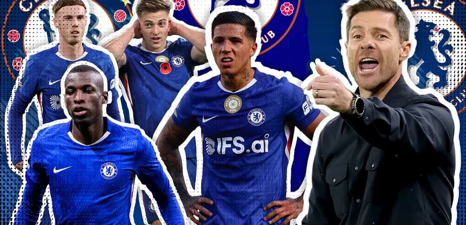 Joueurs de Chelsea et entraîneur discutant lors d'un match