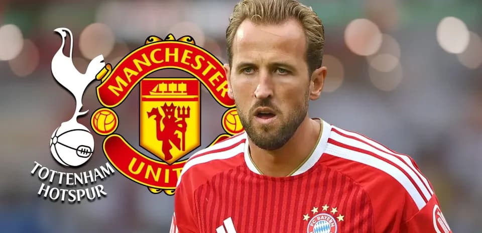 Joueur en maillot rouge avec logos de clubs en arrière-plan