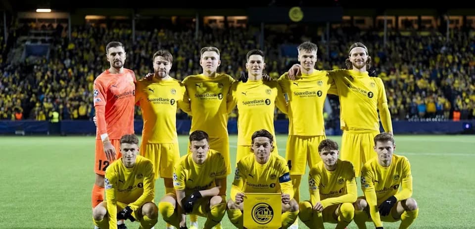 Équipe de Bodo/Glimt avant le match
