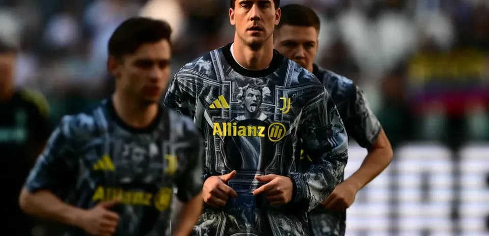 Joueurs de la Juventus s'échauffant avant le match