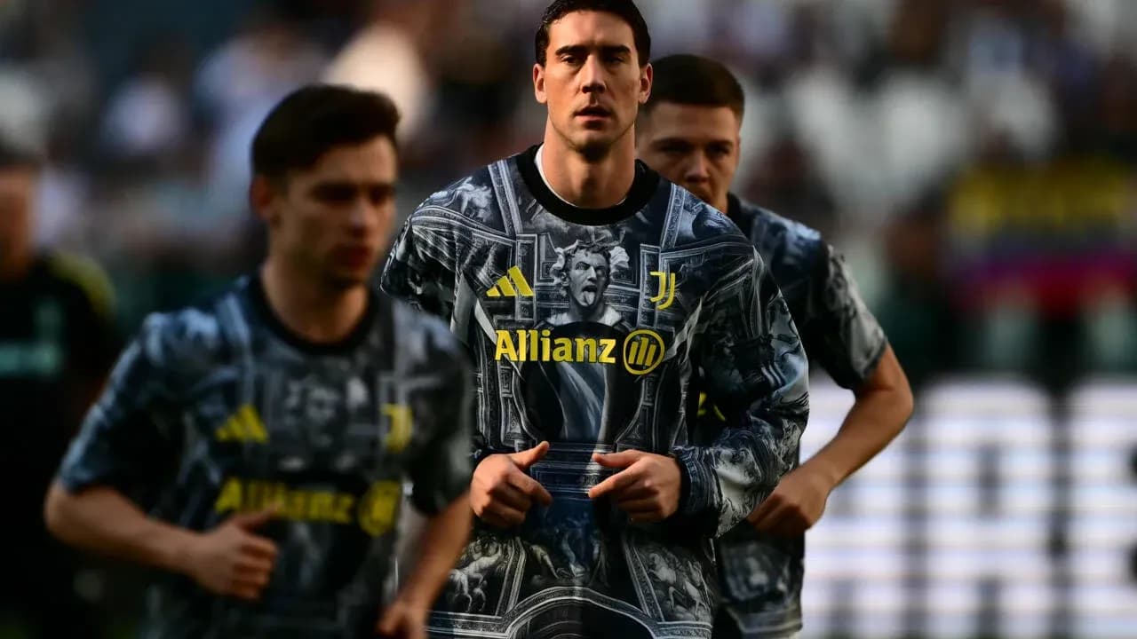 Joueurs de la Juventus s'échauffant avant le match