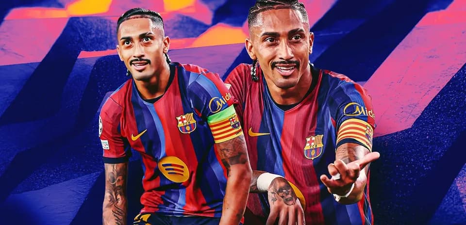 Joueur du FC Barcelone en maillot aux couleurs du club