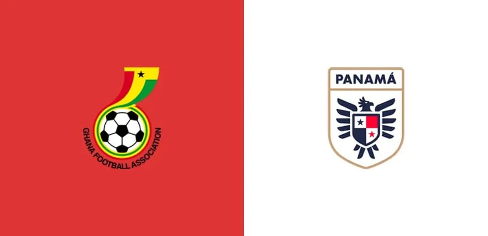 Logos de l'Association de football du Ghana et du Panama