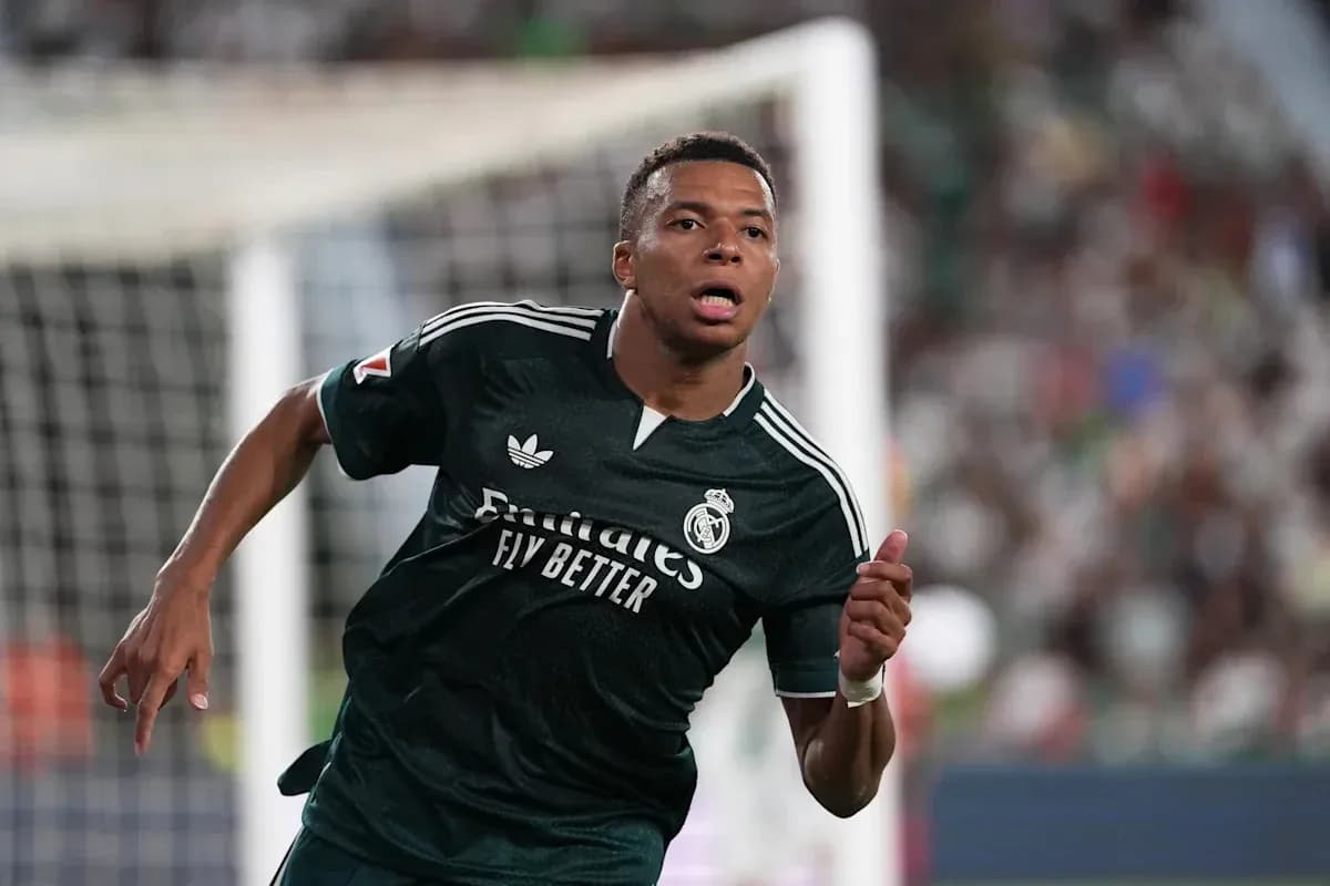 Joueur de Real Madrid célébrant un but