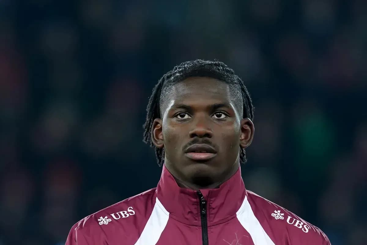 Joueur en tenue de sport avant le match