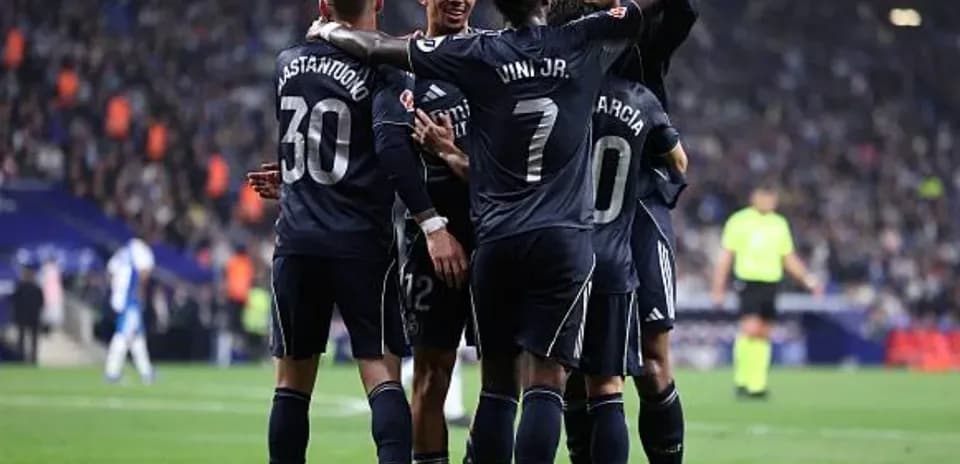 Joueurs du Real Madrid célébrant un but