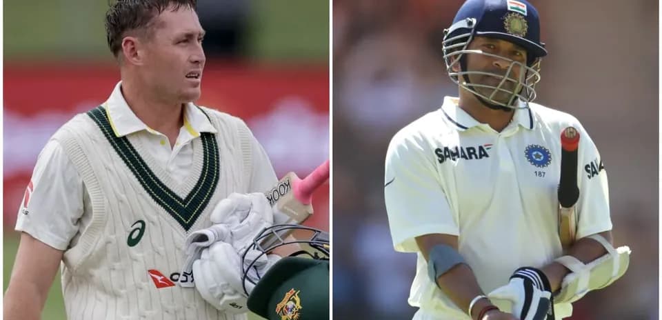 Deux joueurs de cricket en tenue de match