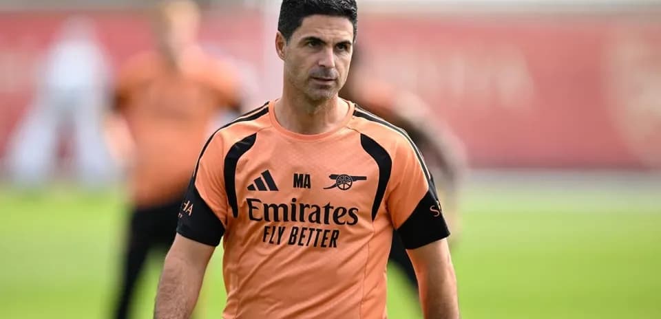Entraîneur d'Arsenal lors d'une séance d'entraînement