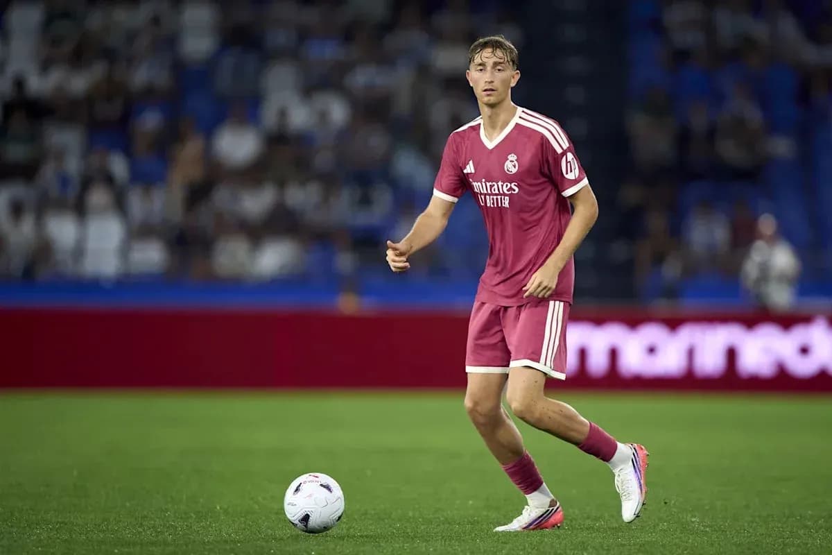 Joueur de Real Madrid en action sur le terrain