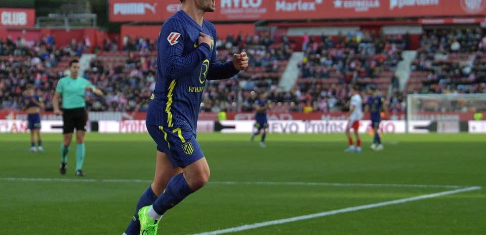 Joueur d'Atletico Madrid célébrant un but