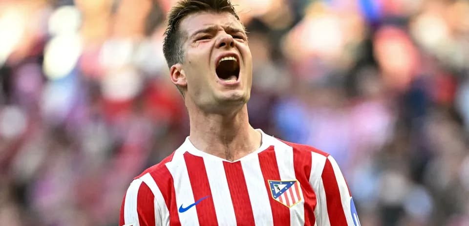 Joueur d'Atlético Madrid célébrant un but
