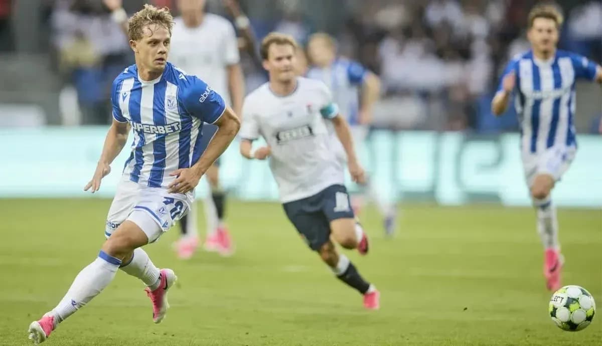 Joueur de Lech Poznan en action sur le terrain