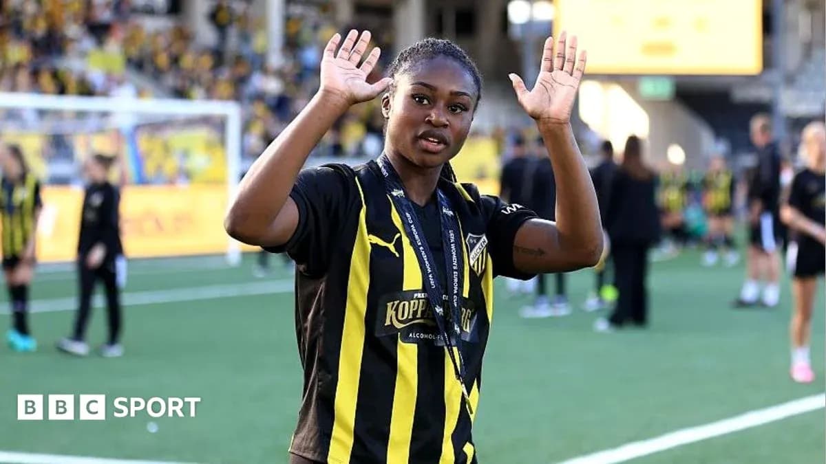 Joueuse saluant les supporters après le match