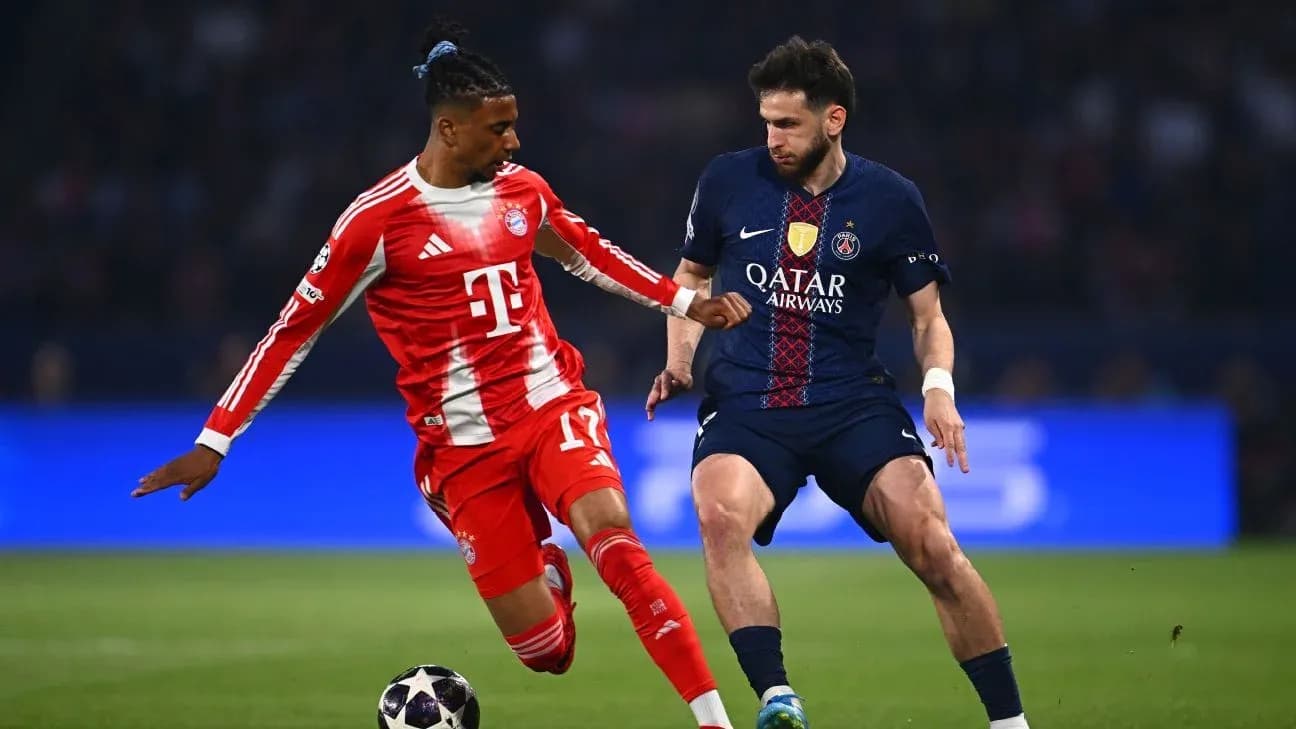 Deux joueurs en action lors du match