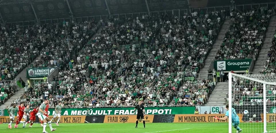 Tir au but de Ferencvárosi TC contre Twente