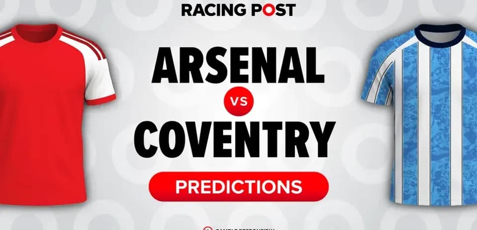 Maillots d'Arsenal et Coventry avec texte de prédictions