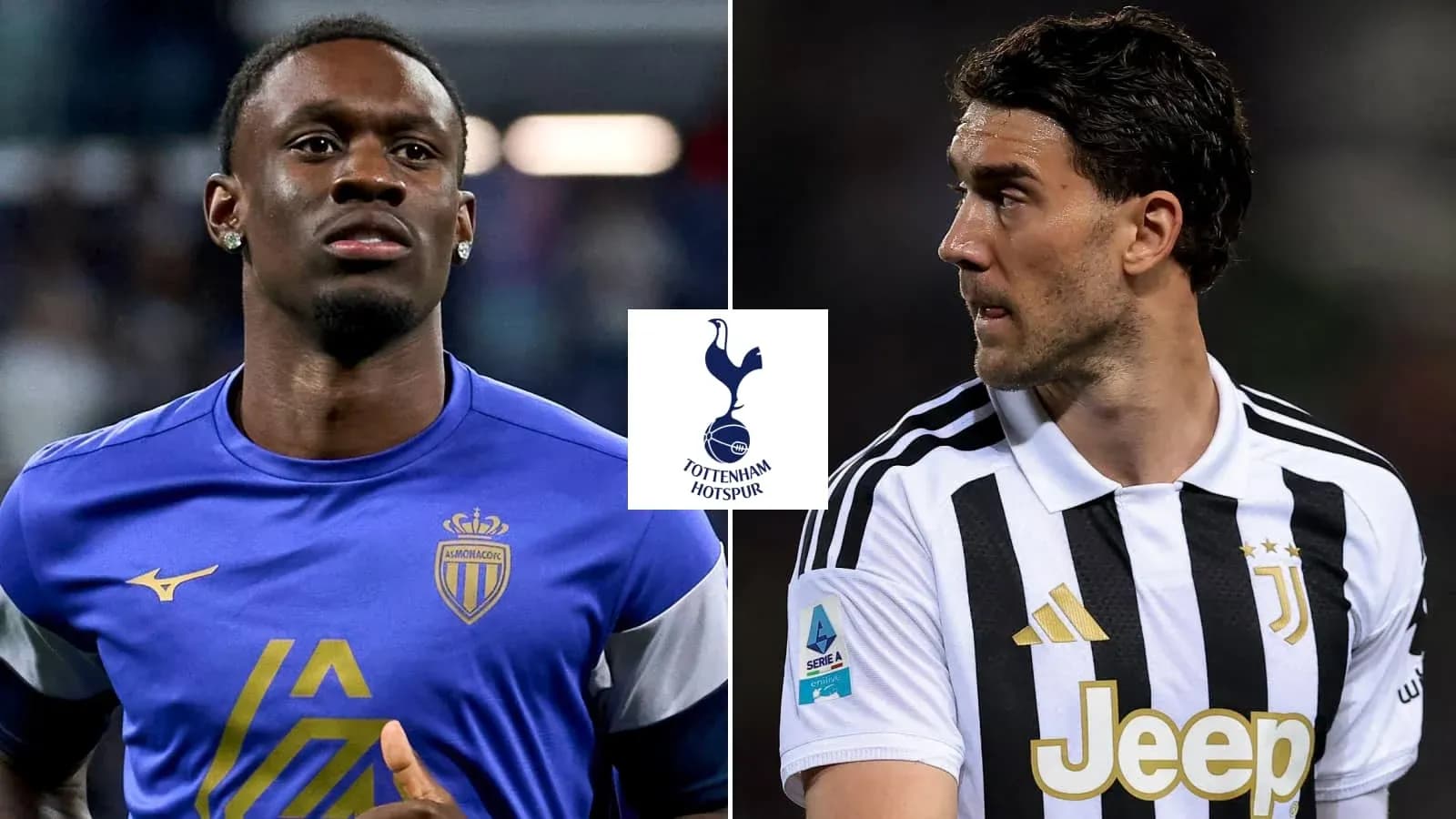 Joueurs de l'AS Monaco et de la Juventus en portrait