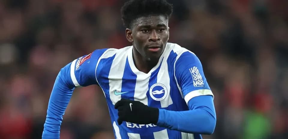 Joueur de Brighton courant sur le terrain