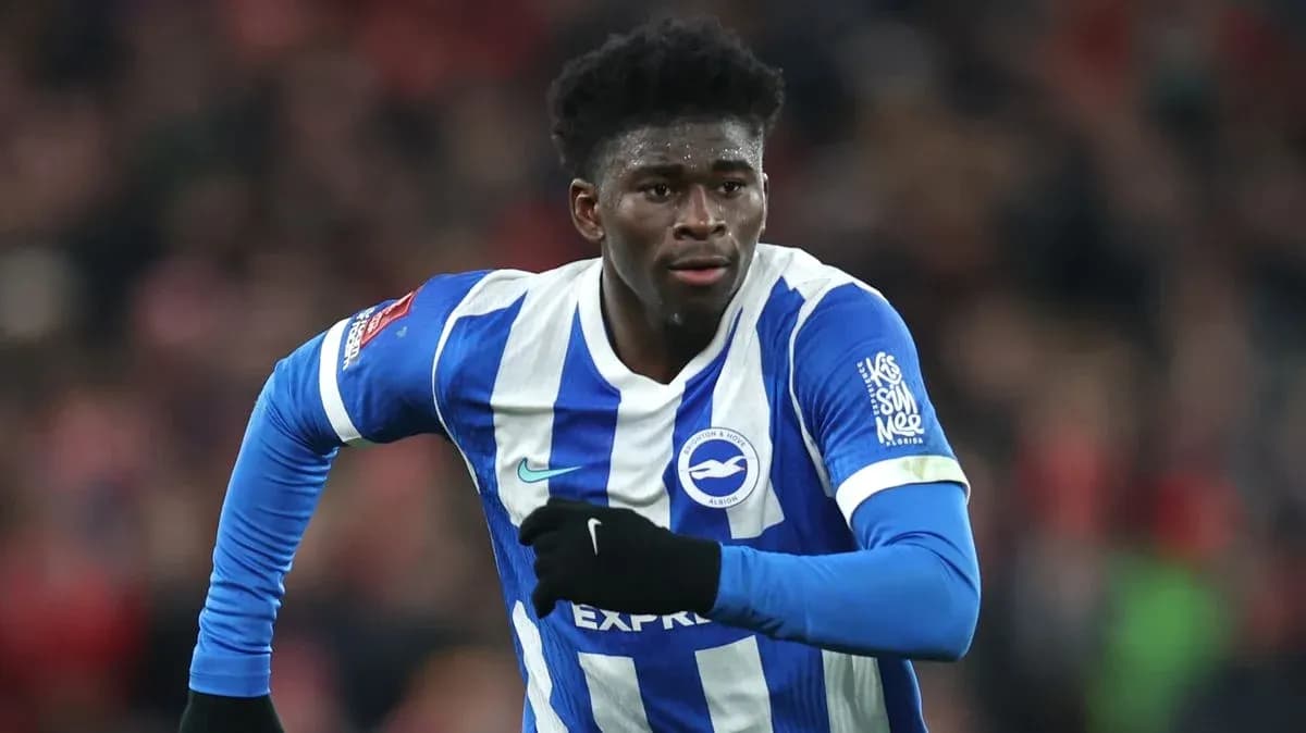 Joueur de Brighton courant sur le terrain