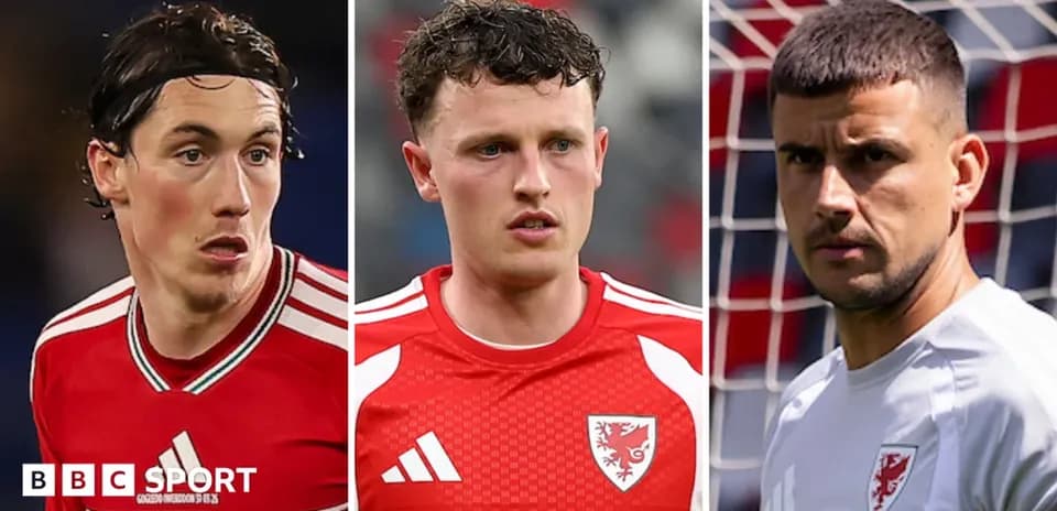 Trois joueurs de l'équipe du pays de Galles