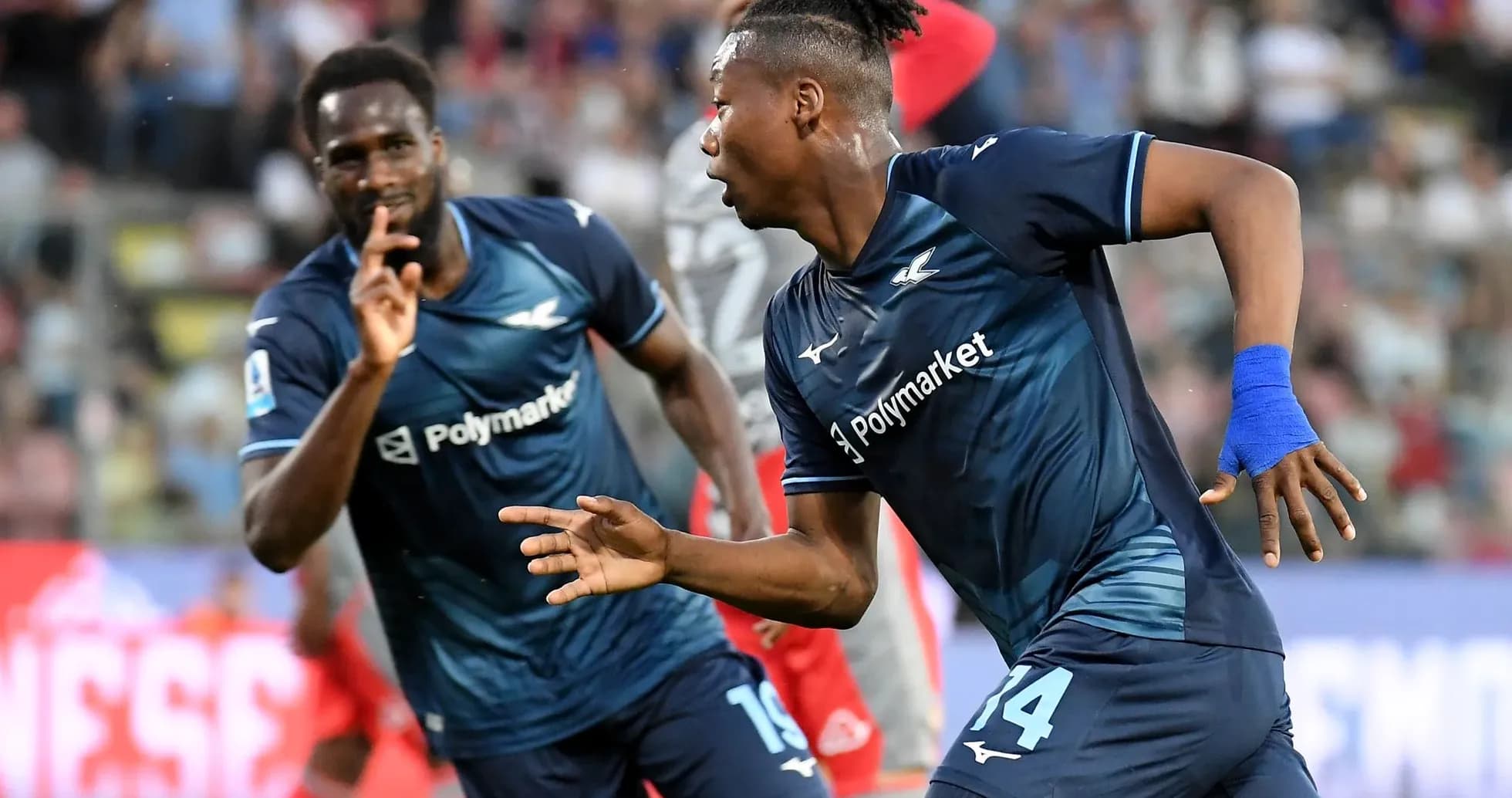 Joueurs de la Lazio célébrant un but