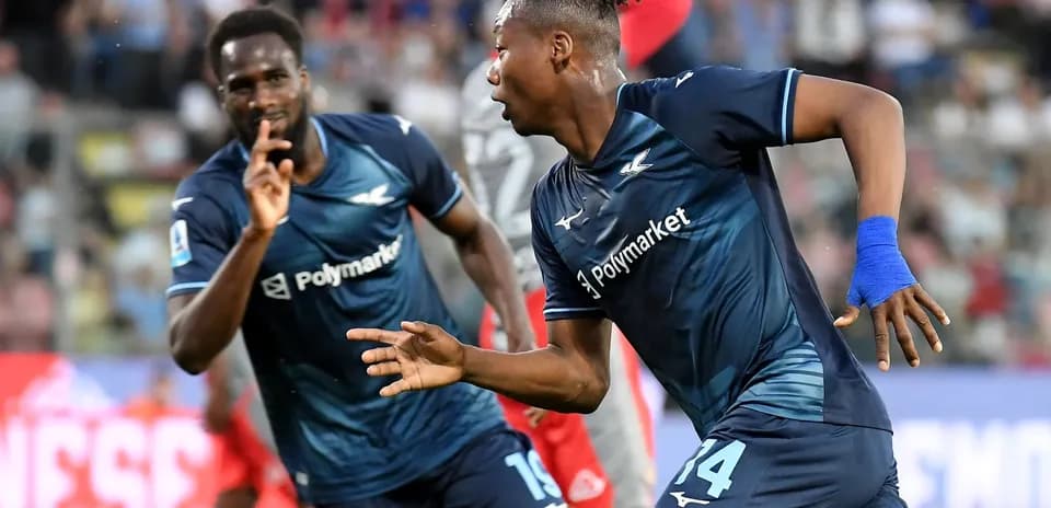 Joueurs de la Lazio célébrant un but