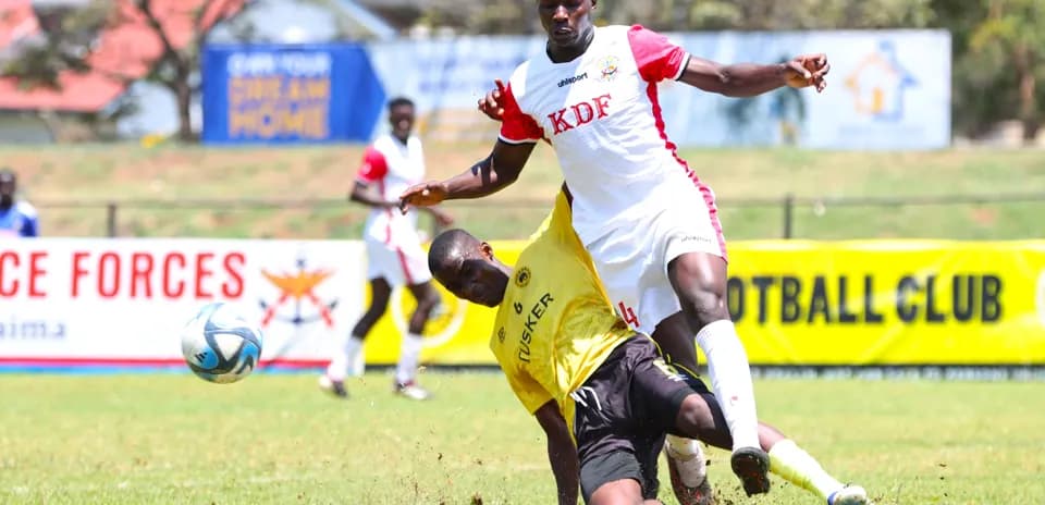 Joueur de Ulinzi Stars en action contre Tusker