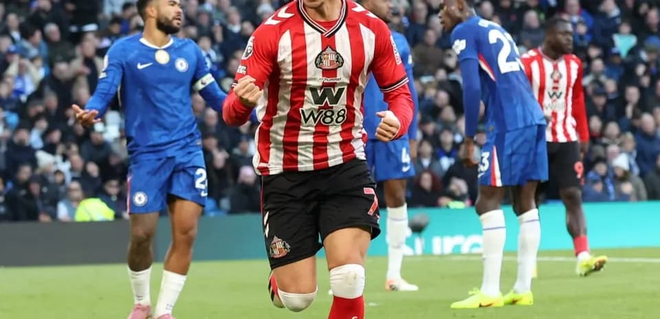 Joueur de Sunderland célébrant un but