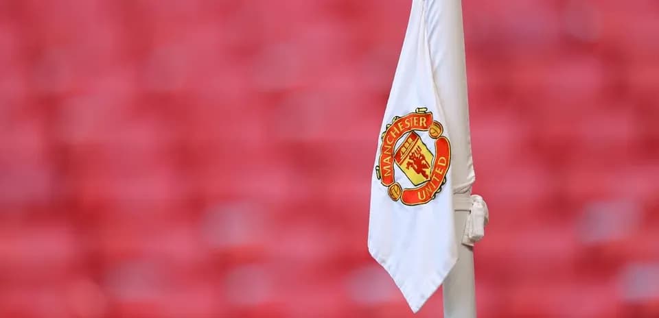Drapeau de corner avec logo Manchester United