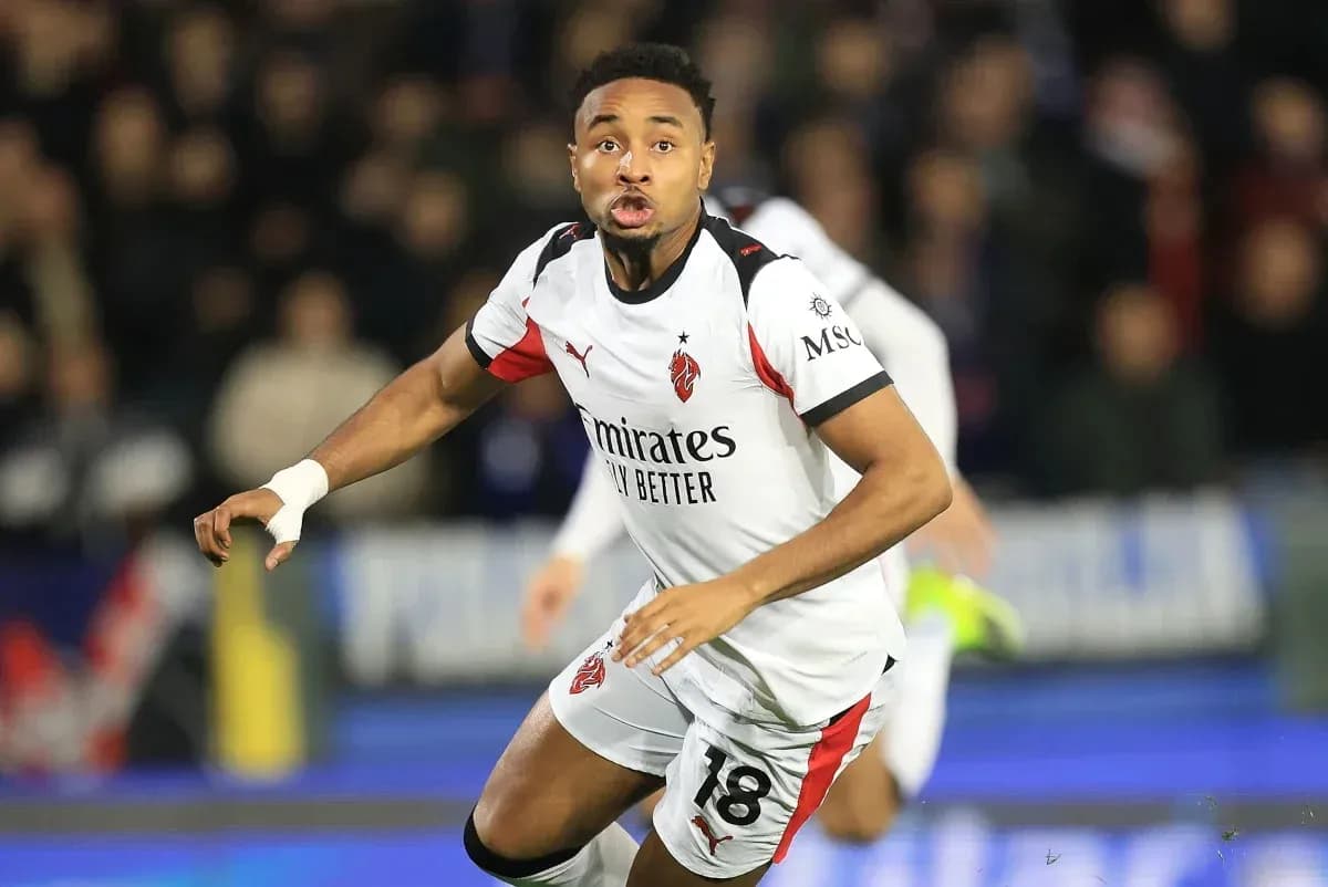 Joueur en action sur le terrain de football