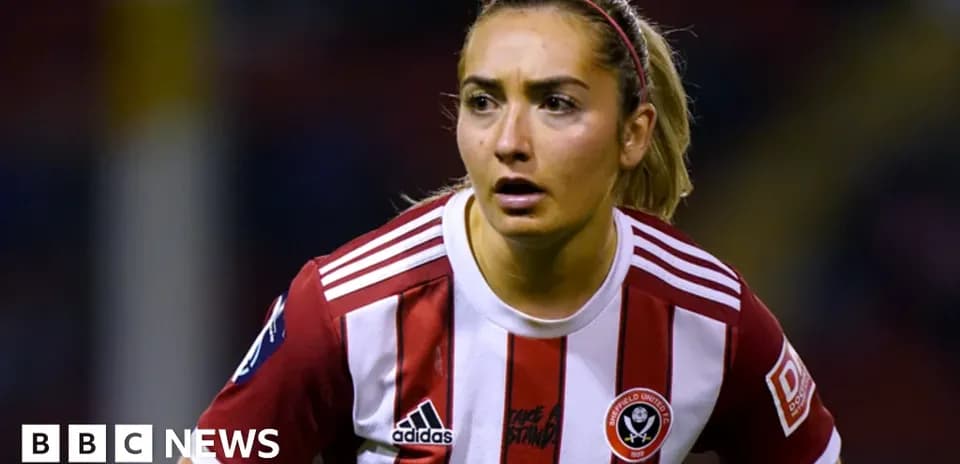 Joueuse de Sheffield United en action sur le terrain