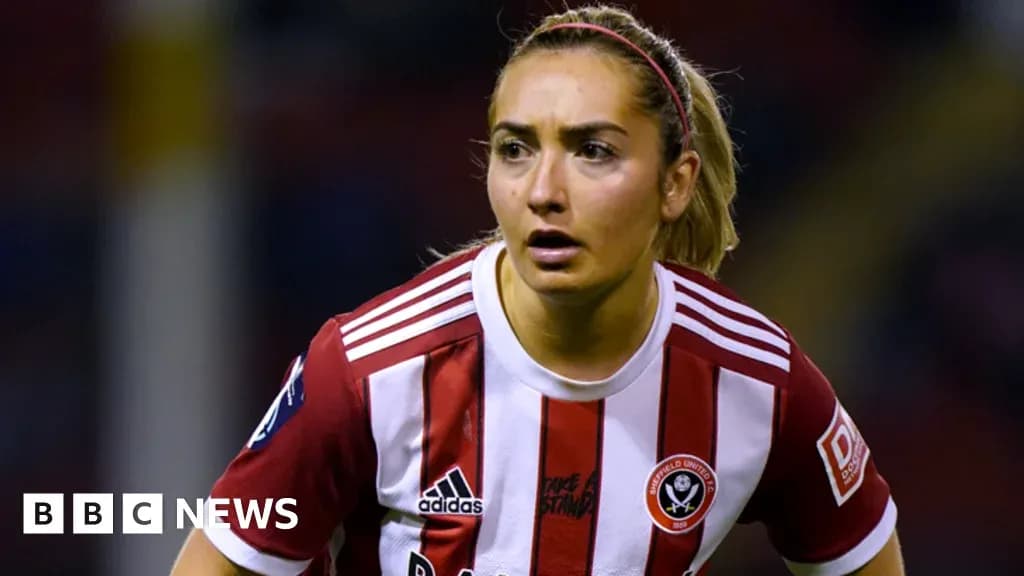 Joueuse de Sheffield United en action sur le terrain