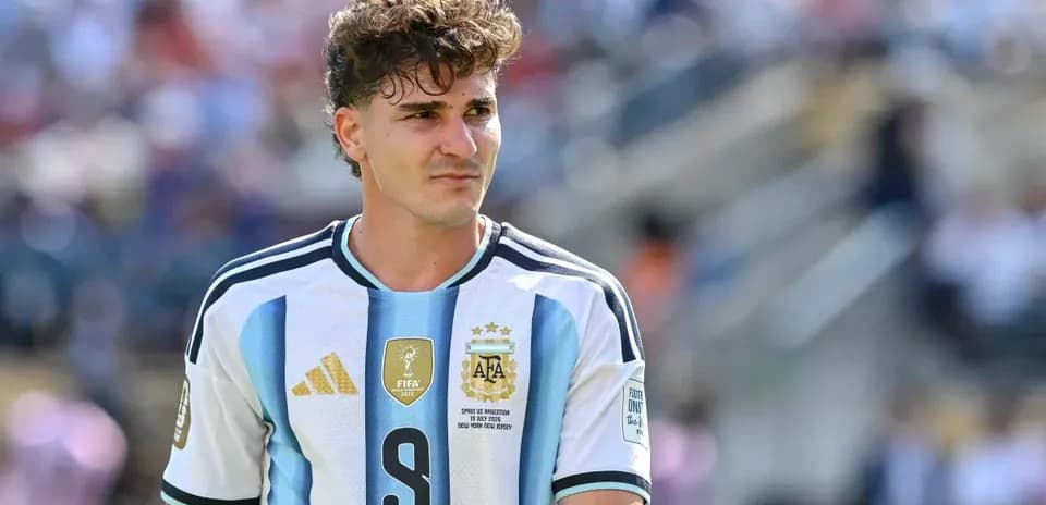Joueur argentin en maillot lors d'un match