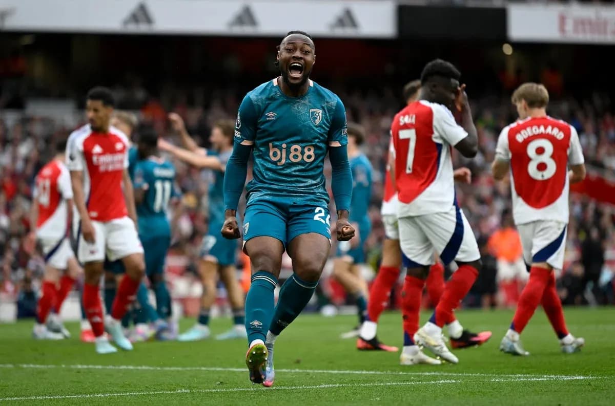 Joueur de Bournemouth célébrant un but