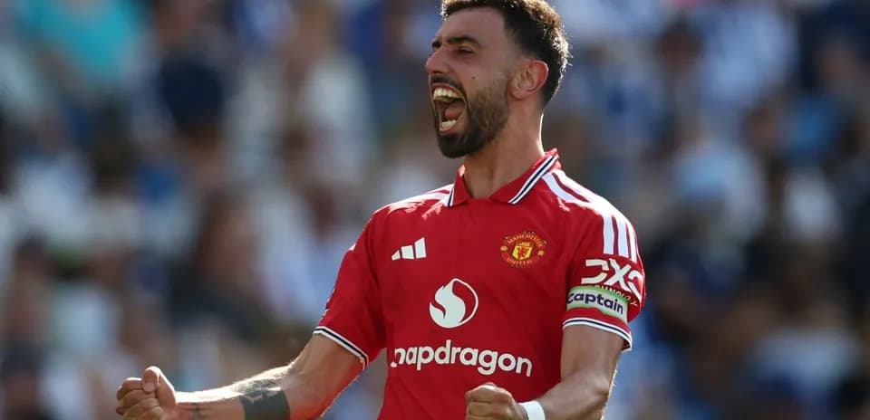 Joueur de Manchester United célébrant un but