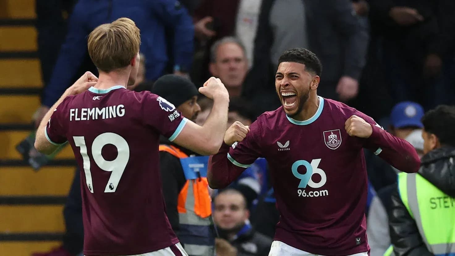 Joueurs de Burnley célébrant un but