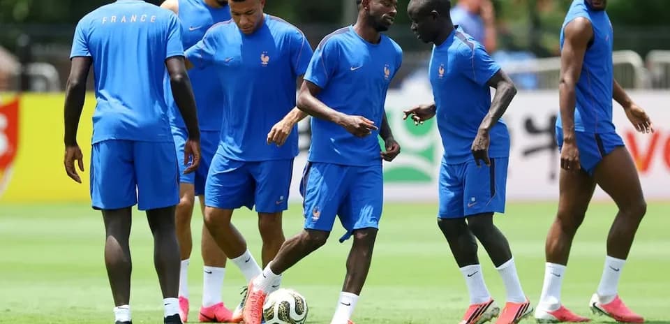 Entraînement de l'équipe de France de football