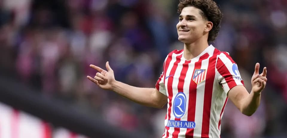 Joueur d'Atletico Madrid célébrant un but