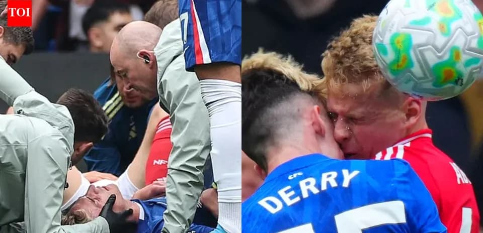 Joueurs blessés et collision lors du match