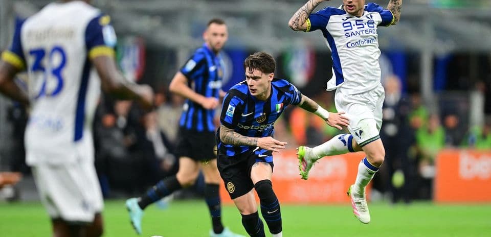 Un joueur d'Inter en possession du ballon