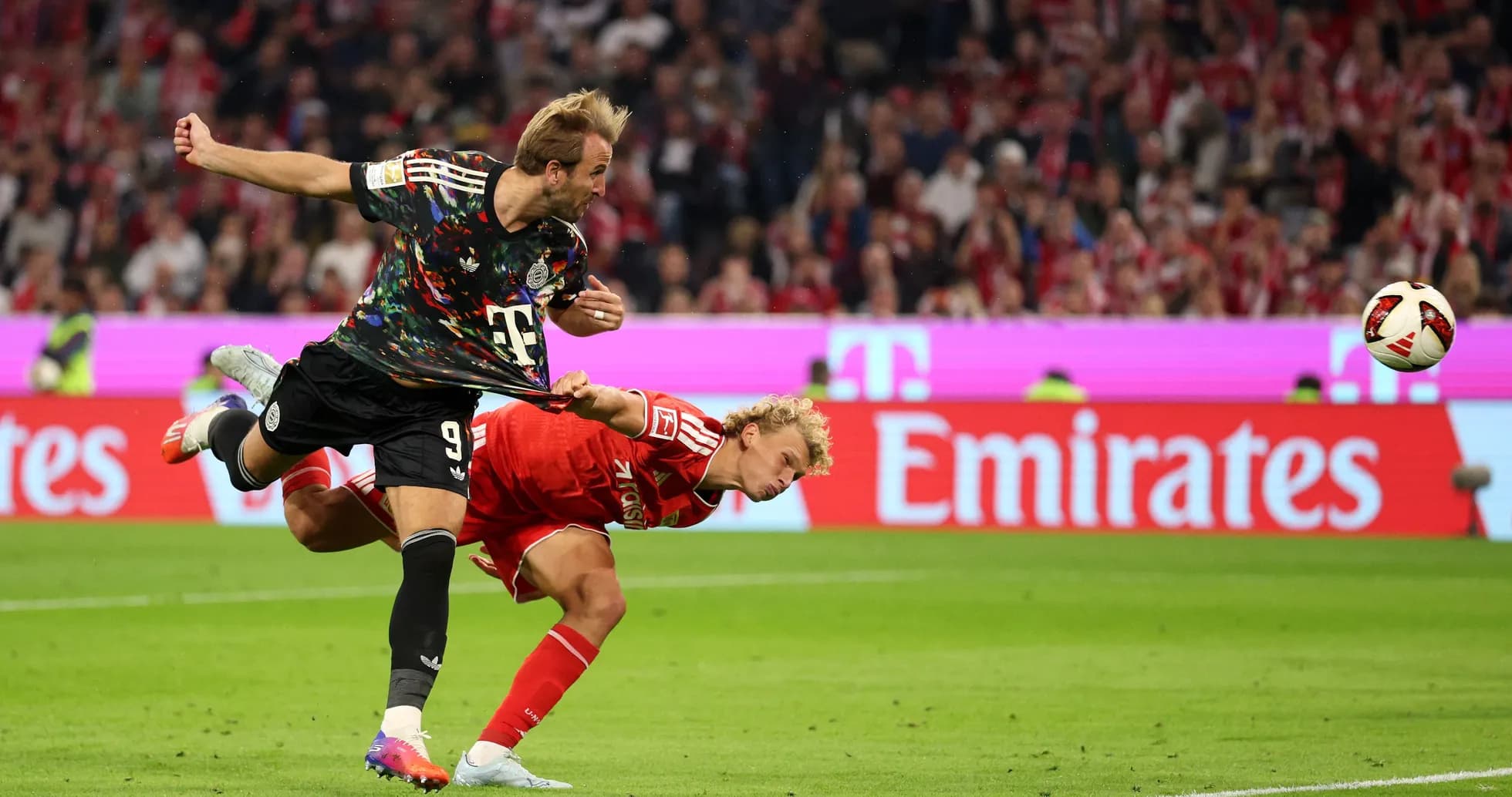 Joueur de Bayern Munich en action durant le match